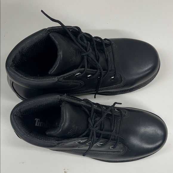 Timberland Black Leather Boots Size 10 - Picture 5 of 8